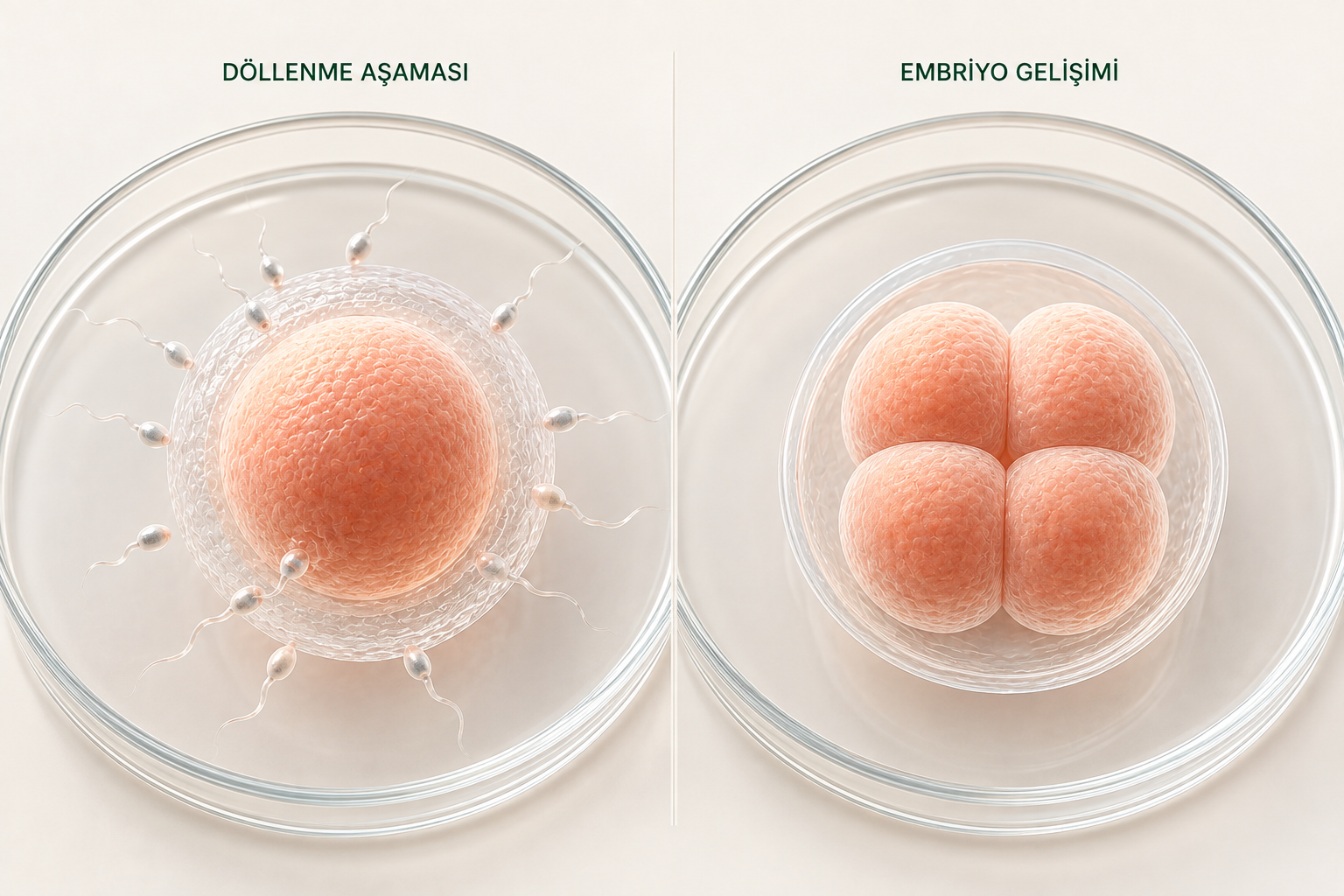 IVF / tüp bebek siklusu — İşlem şeması